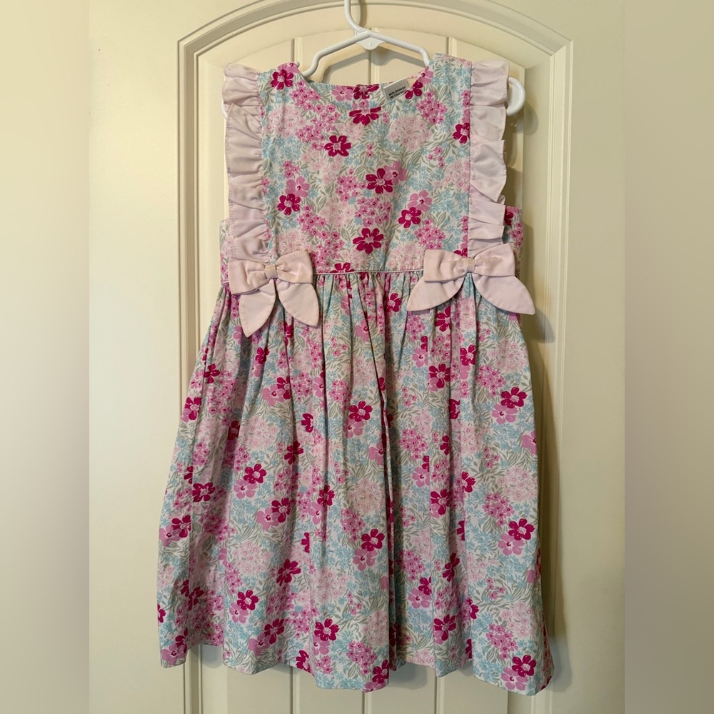 PA Classic Pink and White Floral Kids Dress Size 4